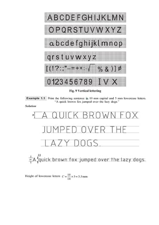 Fig. 9 Vertical lettering
 