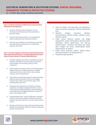 Electrical Generators & Excitation Systems, Partial Discharge ...