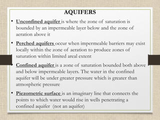 Comprehensive Overview of Subsurface Water in Engineering Geology | PDF