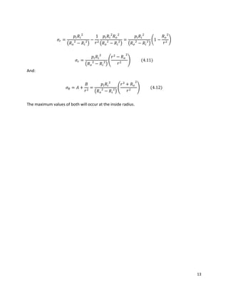 Egf316 thin and thick cylinders notes | PDF