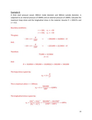 Egf316 thin and thick cylinders notes | PDF
