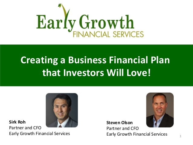 creating a business financial plan investors will love
