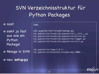 Eggs, Buildouts und andere Wunderlichkeiten