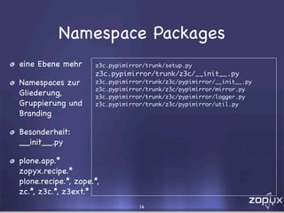 Eggs, Buildouts und andere Wunderlichkeiten