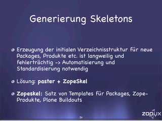 Eggs, Buildouts und andere Wunderlichkeiten