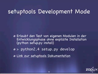 Eggs, Buildouts und andere Wunderlichkeiten