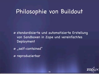 Eggs, Buildouts und andere Wunderlichkeiten