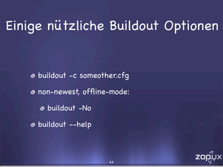 Eggs, Buildouts und andere Wunderlichkeiten