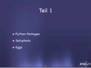 Eggs, Buildouts und andere Wunderlichkeiten