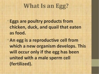 Egg cookery ppt