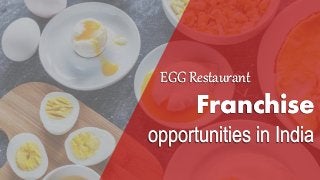 EGG RestaurantEGG Restaurant
Franchise
opportunities in India
Franchise
opportunities in India
 