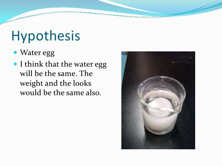 Egg osmosis