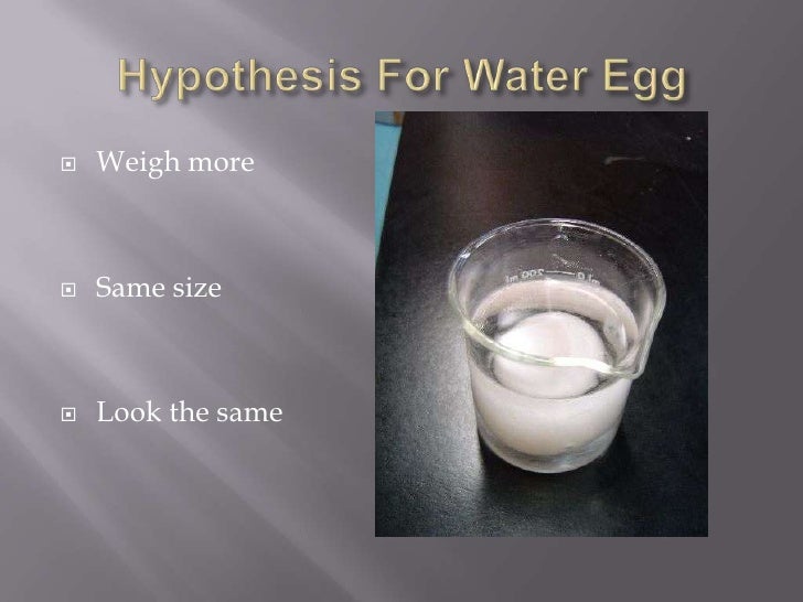 Egg osmosis experiment