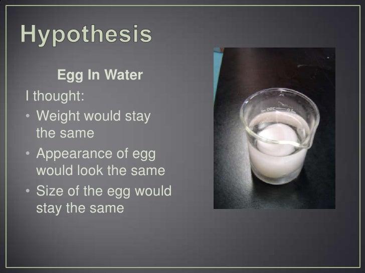 Samantha's Egg osmosis experiment