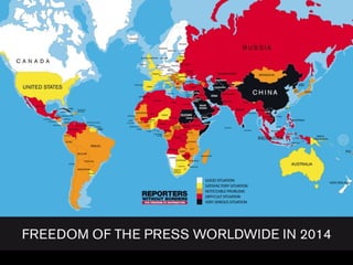 Freedom of Press in LA, 2010
Fuente: Reporteros sin fronteras, Freedom of Press Worldwide in 2010
 