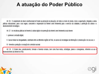 A atuação do Poder Público
 