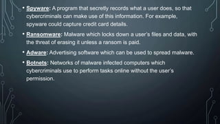 A Spyware Program Example cyber security | PPTX