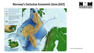 Source: Rystad Energy, NPD
Detailed map of Norway’s EEZ
Area for impact assessment –
592.000 km2
 