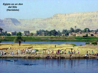 Egipto es un don del Nilo  (Heródoto) 