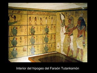 Interior del hipogeo del Faraón Tutankamón 