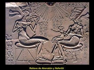Relieve de Akenatón y Nefertiti 
