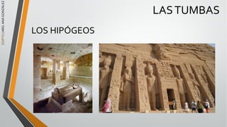 EGIPTO
/
ARQ.
ANA
GONZÁLEZ
LOS HIPÓGEOS
LASTUMBAS
 