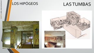 EGIPTO
/
ARQ.
ANA
GONZÁLEZ
LOS HIPÓGEOS LASTUMBAS
 