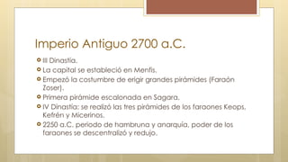Erigir GENERALIDADES DE LA CIVILIZACION EGIPCIA | PPTX