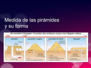 Medida de las pirámides
y su forma
 