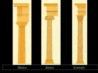Dórico  Jónico  Corintio 