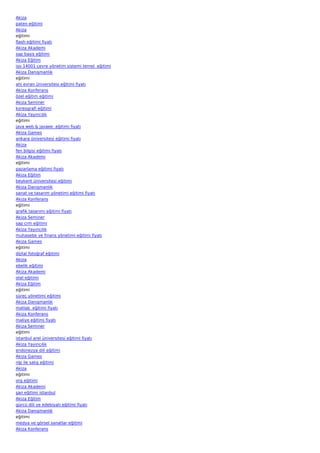 Akiza
paten eğitimi
Akiza
eğitimi
flash eğitimi fiyatı
Akiza Akademi
sap basis eğitimi
Akiza Eğitim
iso 14001 çevre yönetim sistemi temel  eğitimi
Akiza Danışmanlık
eğitimi
ahi evran üniversitesi eğitimi fiyatı
Akiza Konferans
özel eğitim eğitimi
Akiza Seminer
koreografi eğitimi
Akiza Yayıncılık
eğitimi
java web & javaee  eğitimi fiyatı
Akiza Games
ankara üniversitesi eğitimi fiyatı
Akiza
fen bilgisi eğitimi fiyatı
Akiza Akademi
eğitimi
pazarlama eğitimi fiyatı
Akiza Eğitim
beykent üniversitesi eğitimi
Akiza Danışmanlık
sanat ve tasarım yönetimi eğitimi fiyatı
Akiza Konferans
eğitimi
grafik tasarımı eğitimi fiyatı
Akiza Seminer
sap crm eğitimi
Akiza Yayıncılık
muhasebe ve finans yönetimi eğitimi fiyatı
Akiza Games
eğitimi
dijital fotoğraf eğitimi
Akiza
ebelik eğitimi
Akiza Akademi
otel eğitimi
Akiza Eğitim
eğitimi
süreç yönetimi eğitimi
Akiza Danışmanlık
matlab  eğitimi fiyatı
Akiza Konferans
maliye eğitimi fiyatı
Akiza Seminer
eğitimi
istanbul arel üniversitesi eğitimi fiyatı
Akiza Yayıncılık
endonezya dili eğitimi
Akiza Games
nlp ile satış eğitimi
Akiza
eğitimi
org eğitimi
Akiza Akademi
şan eğitimi istanbul
Akiza Eğitim
gürcü dili ve edebiyatı eğitimi fiyatı
Akiza Danışmanlık
eğitimi
medya ve görsel sanatlar eğitimi
Akiza Konferans
 