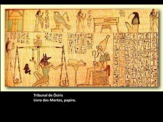 Tribunal de Ósiris
Livro dos Mortos, papiro.
 
