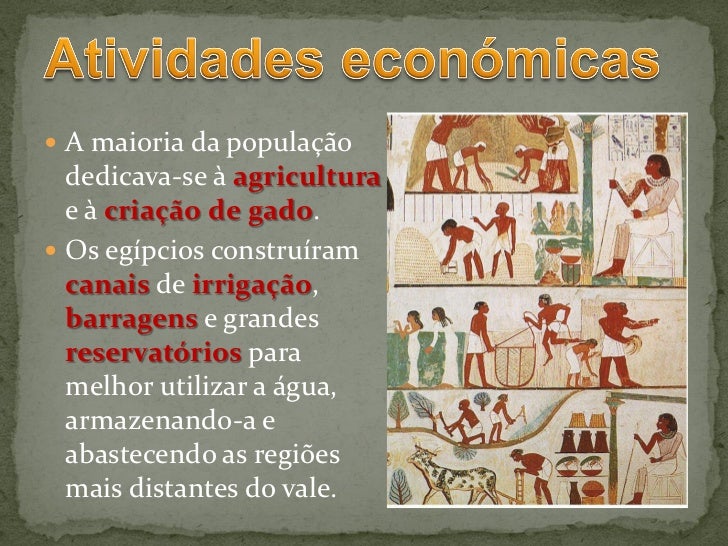 Os escravos tambémcompunham a sociedade egípciae, geralmente, eram pessoascapturadas em guerras.Trabalhavam muito e nadare...