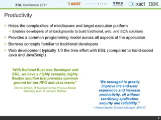 EGL Conference 2011 - EGL Overview | PPT