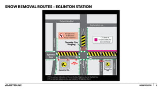 SNOW REMOVAL ROUTES – EGLINTON STATION
2
INSERT FOOTER
 