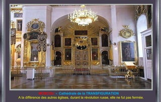 MOSCOU   -  Cathédrale de la TRANSFIGURATION  A  la différence des autres églises, durant la révolution russe, elle ne fut pas fermée. 