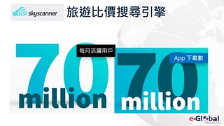 旅遊比價搜尋引擎
每月活躍用戶
App 下載數
 