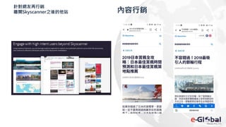 針對網友再行銷
離開Skyscanner之後的他站 內容行銷
 