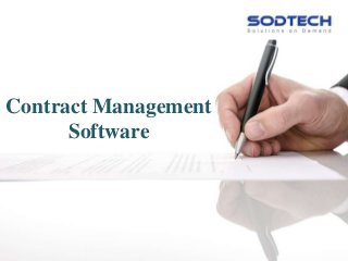 Contract Management 
Software 
 