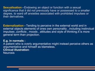 Sexualisation - Endowing an object or function with a sexual
significance that it did not previously have or possessed to ...