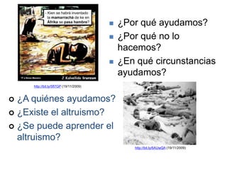 ¿Por qué ayudamos?