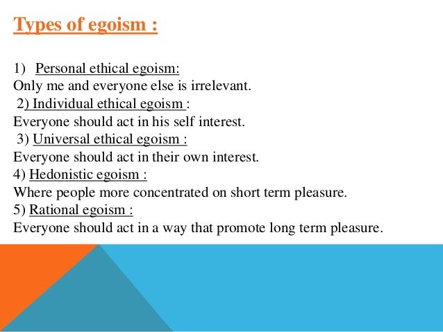 Egoism