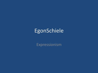 EgonSchiele Expressionism 