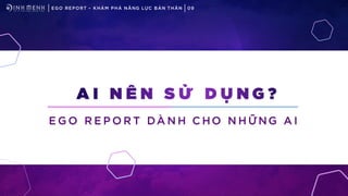 Ego Report Proposal | Ego.dinhmenh.org