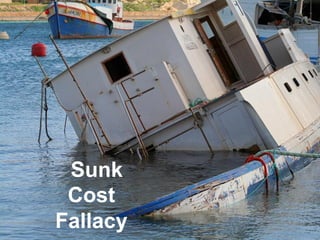 Sunk
Cost
Fallacy
 