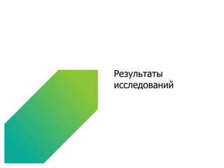 Результаты исследований 