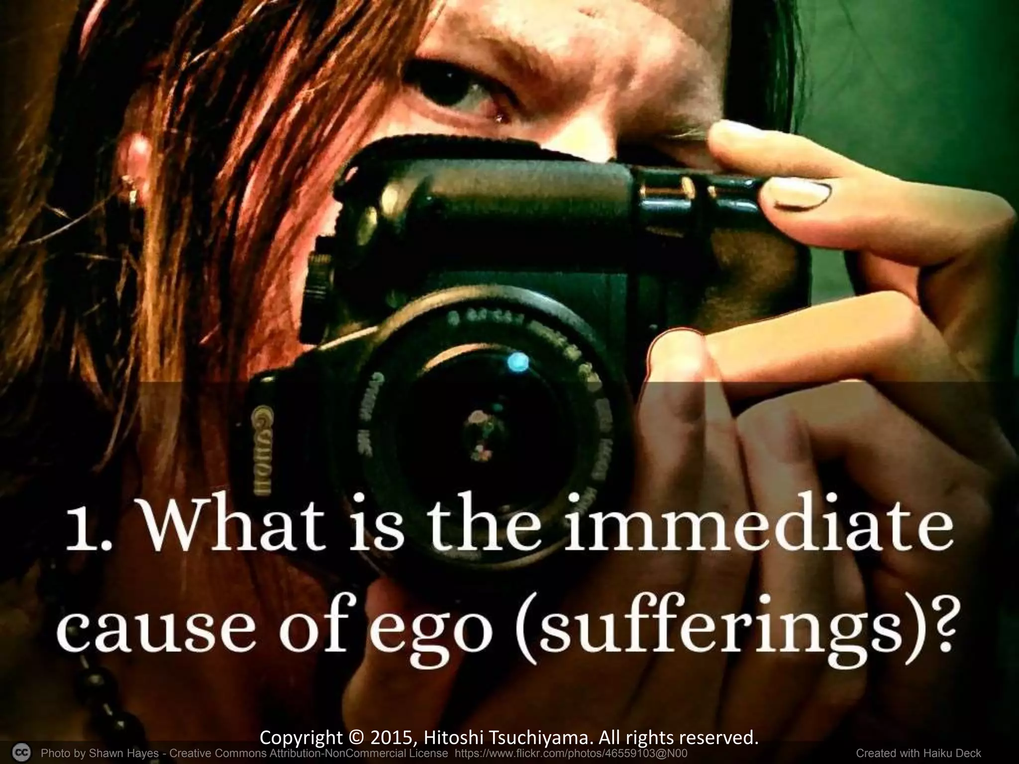 Photo by Shawn Hayes - Creative Commons Attribution-NonCommercial License https://www.flickr.com/photos/46559103@N00 Created with Haiku Deck
Copyright © 2015, Hitoshi Tsuchiyama. All rights reserved.
 