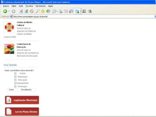 Limitações da Tecnologia?Segundo Levy (1999): “meu otimismo, contudo, não promete que a internet resolverá, em um passe de mágica, todos problemas culturais e sociais do planeta”.É necessário vontade política para mudar o estado das coisas.Prof. Paulo R.UNIFAL - MG