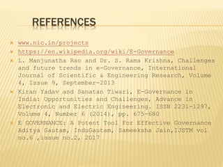 E Governance in INDIA | PPTX