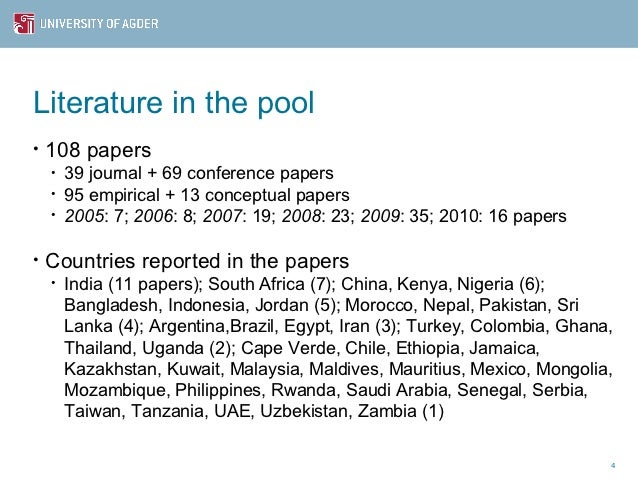 Research papers countries